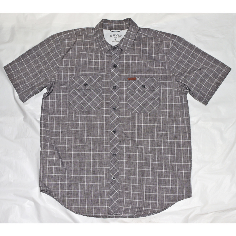 Orvis Classic Collection Men's Short‎ Sleeve Button Front Shirt Size Medium